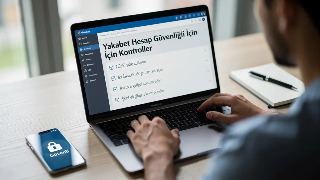Yakabet Hesap Güvenliği İçin Kontroller